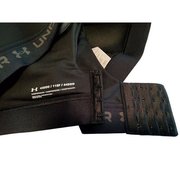 Under Armour Womens Black Sports Bra Compression Fit 44DDD - Picture 6 of 6